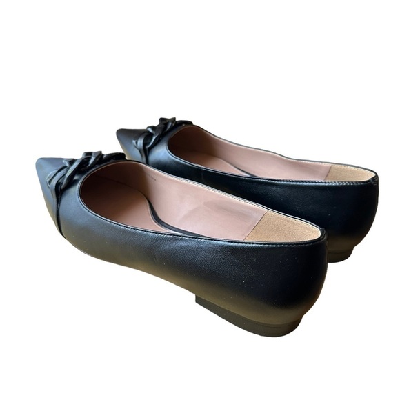 Linea Paolo Nora Black Pointed Toe Flat Shoes Size 12 - Picture 7 of 17